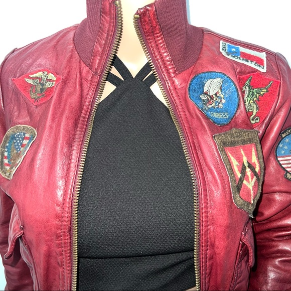 Top Gun Jackets & Coats Miss Top Gun Leather Jacket Poshmark